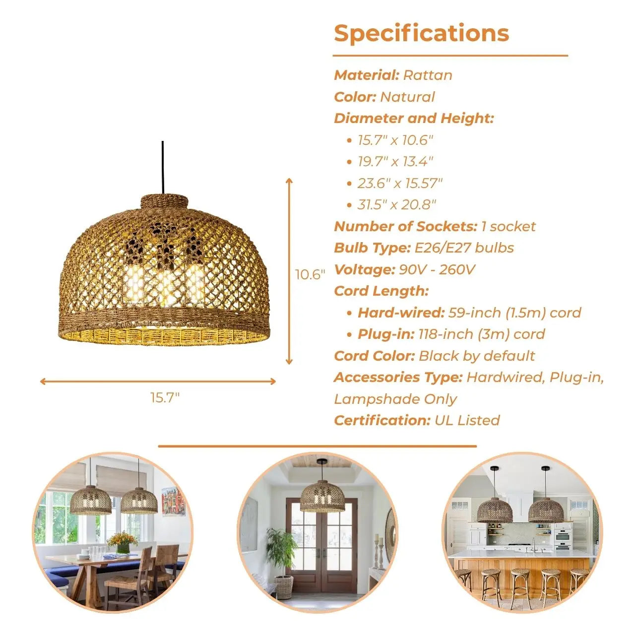 A stylish jute pendant light enhancing the ambiance of a modern living room.