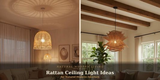 Rattan Ceiling Light Ideas for Natural Modern Interiors