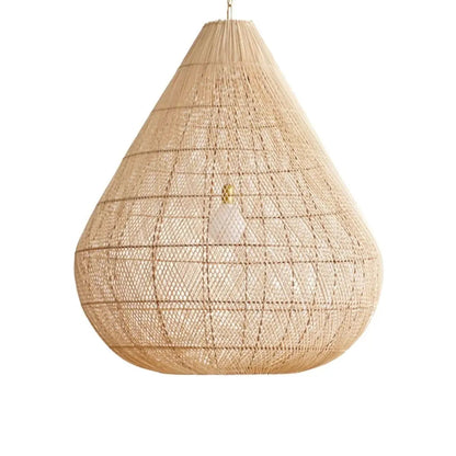 Bohemian style natural rattan pendant light perfect for relaxed and trendy bohemian spaces.