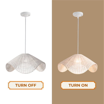 Boho chic artistic wave ceiling light adding a relaxed and bohemian vibe to rooms
