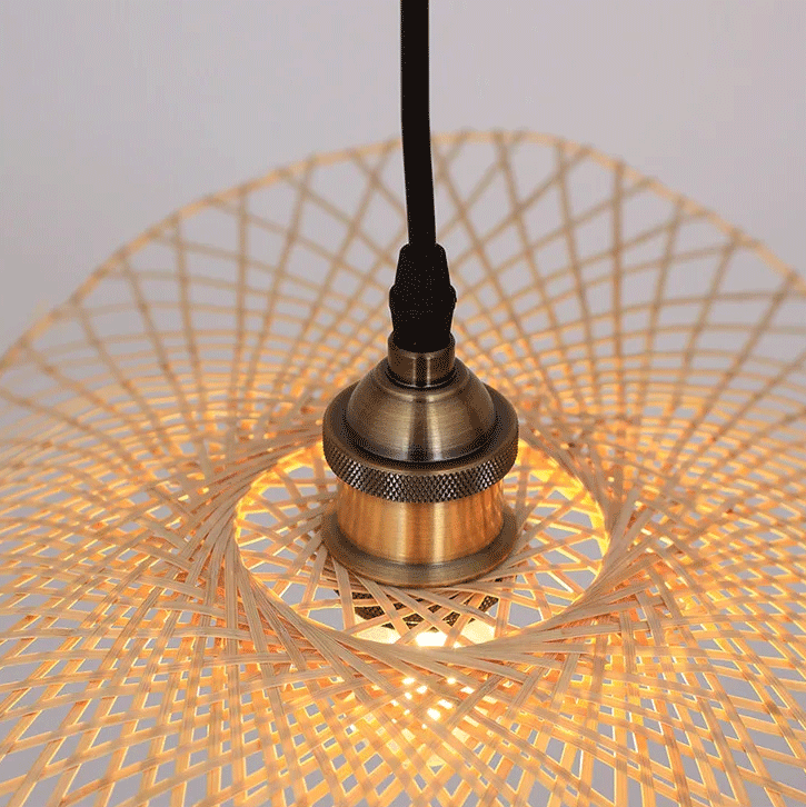 Contemporary high-quality woven bamboo fixture