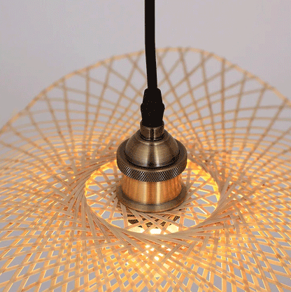 Contemporary high-quality woven bamboo fixture