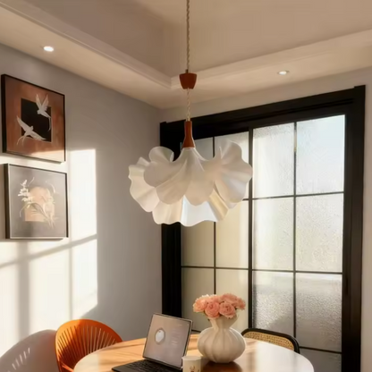 Hanging lamp in Handmade Natural style, featuring Acrylic material, ideal for Dining table decor, providing ambient, task, and mood lighting.
