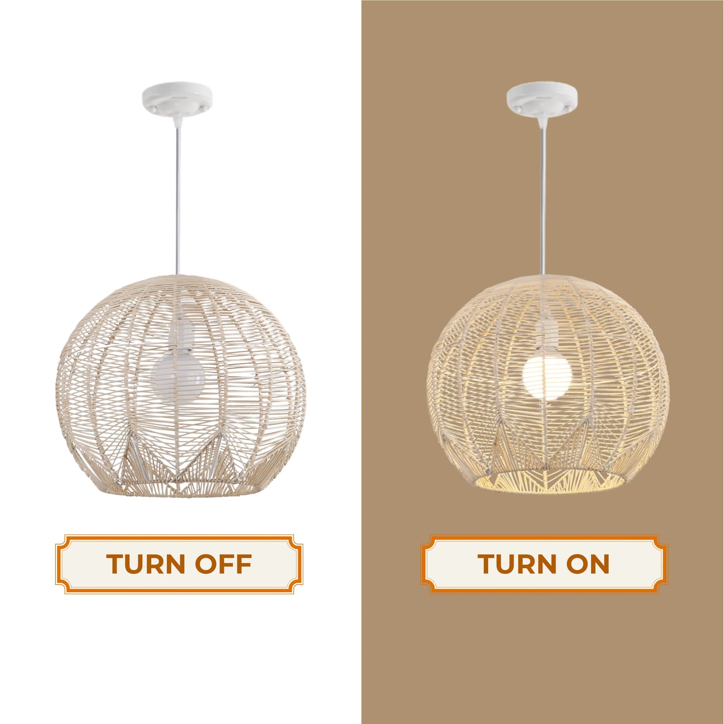 Premium handcrafted rattan basket chandelier for interior design