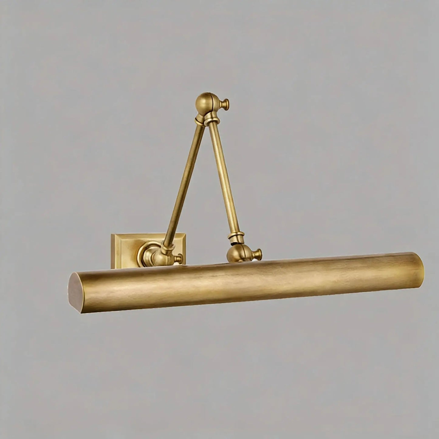 Industrial style brass vanity light for modern bathroom mirror decor