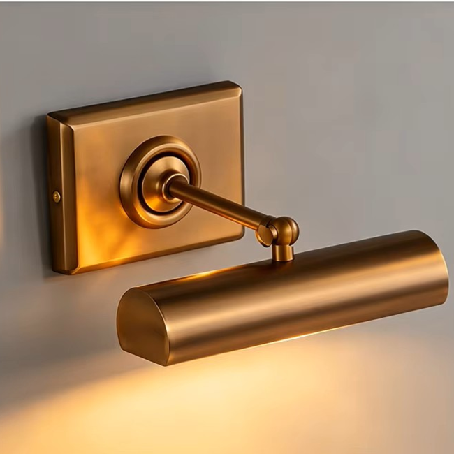 Industrial chic copper wall fixture for urban art displays