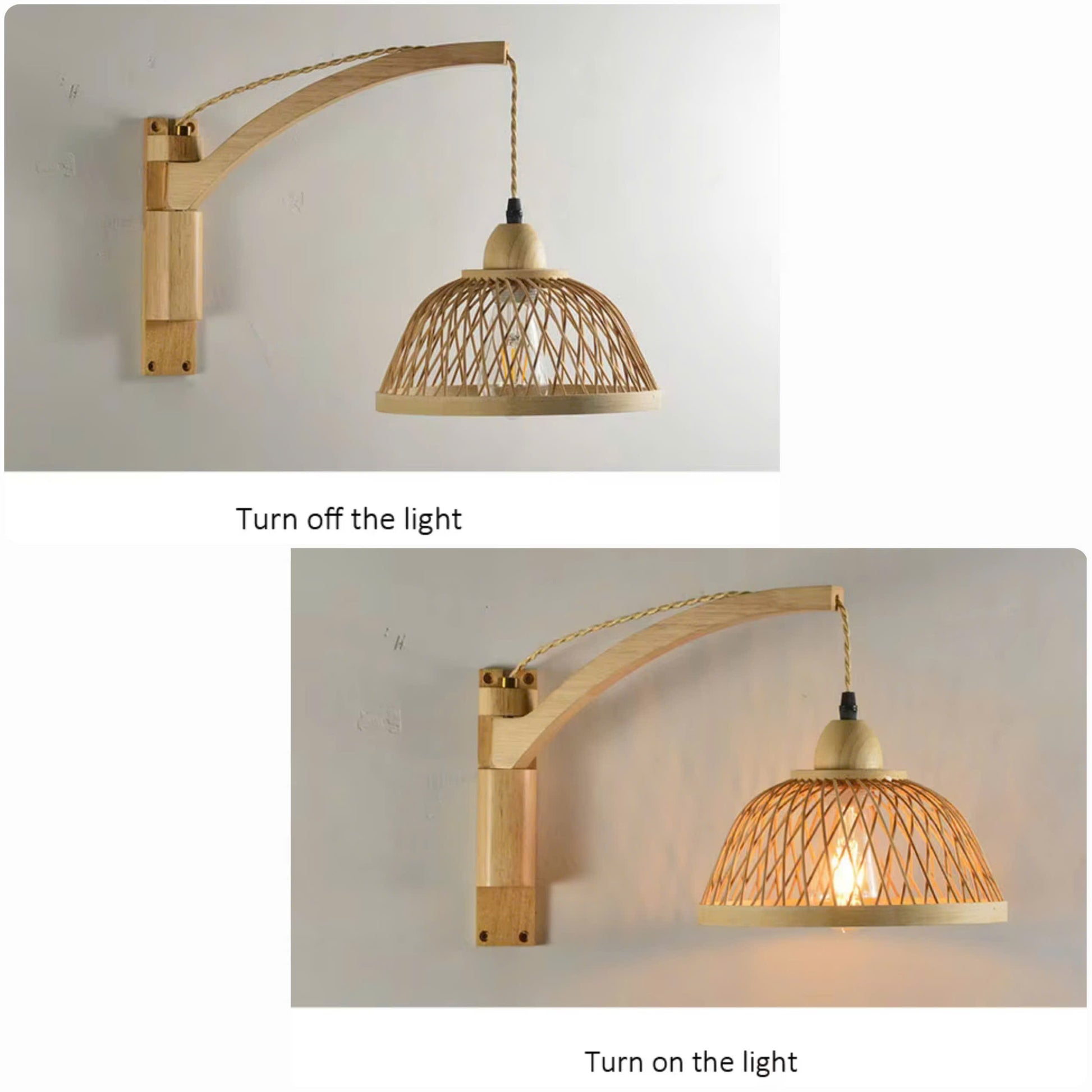 Luxury bamboo wall light, statement piece for upscale hotel lobby decor.