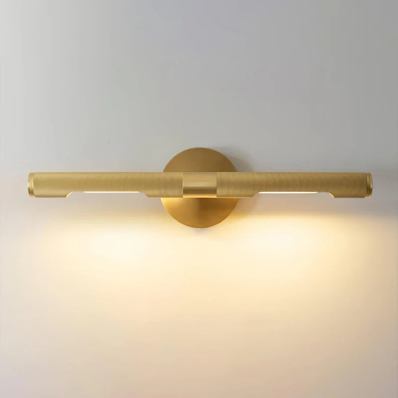 Minimalist natural copper picture lamp for bedroom mood and art lighting