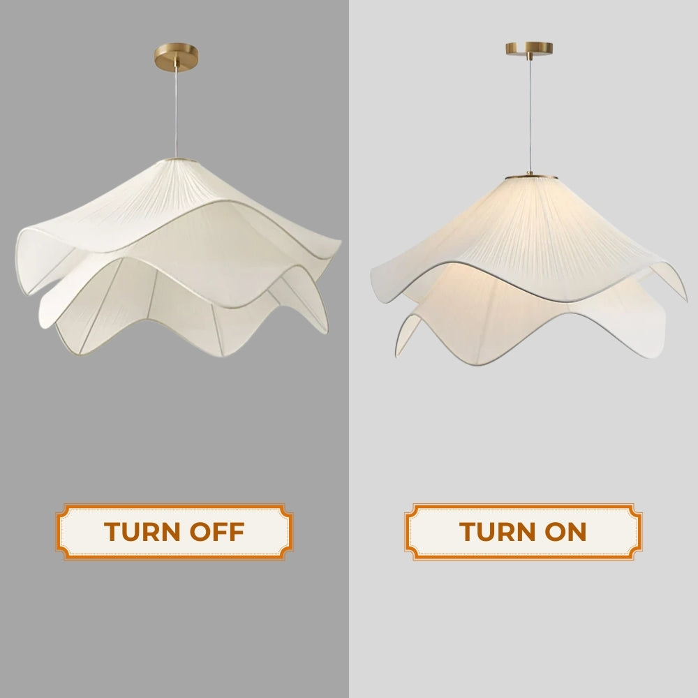 Elegant minimalist tiered petal hanging lamp for home interiors