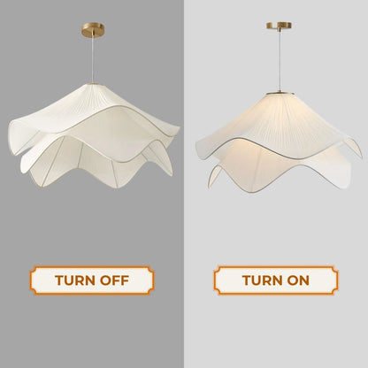 Elegant minimalist tiered petal hanging lamp for home interiors