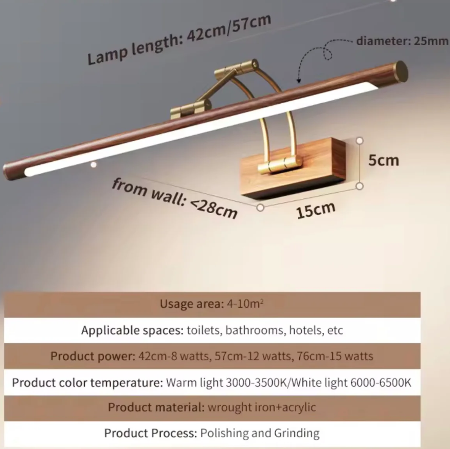 Minimalist wood wall sconce for modernism style living room accent lighting