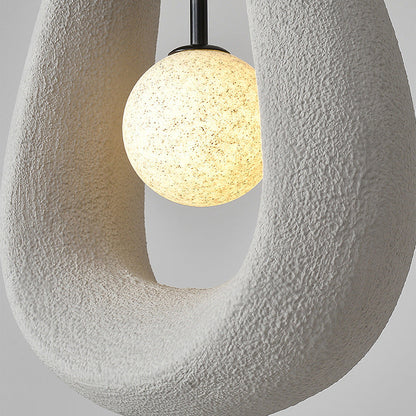 Artistic Nordic pendant lamp with warm bulb for dining room decor