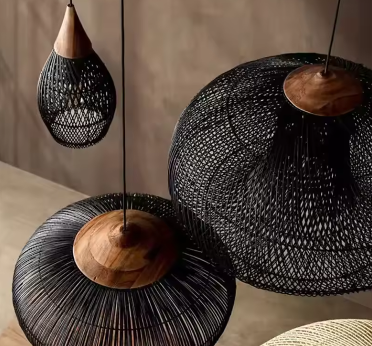 Textured Wabi-sabi pendant lighting for interior