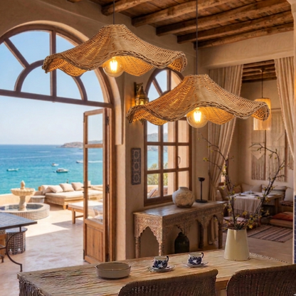 Morocco artistic wave ceiling light adding a relaxed and Morocco vibe to rooms