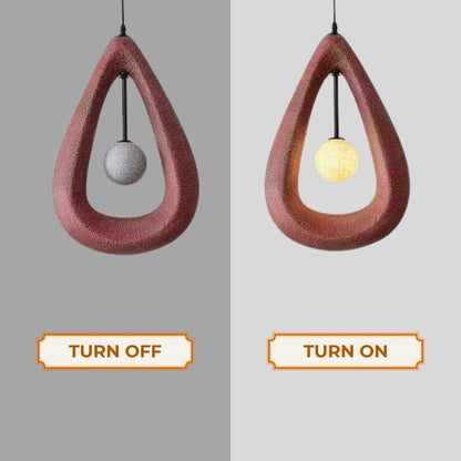Minimalist Nordic Essence teardrop light in a cozy home setting