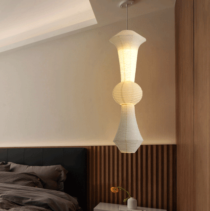 Scandinavian design white rice paper pendant light