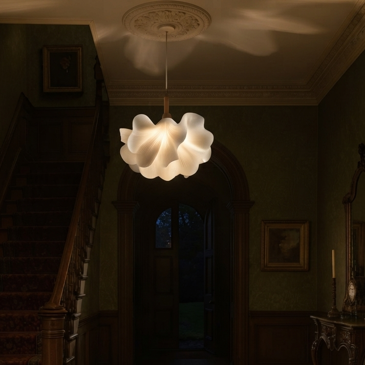 Pendant light in Modern style, featuring Acrylic material, ideal for Entryway decor, providing ambient, task, and mood lighting.