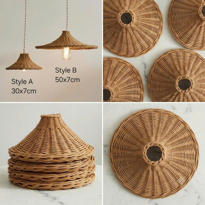Plastic-free pendant light featuring organic texture for a sustainable kitchen update.