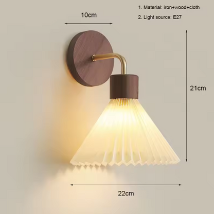 Sophisticated silent luxury fabric wall lamp for high-end homes