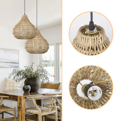 Rustic coastal style hanging bell light fixture ideal for farmhouse or beach house decor