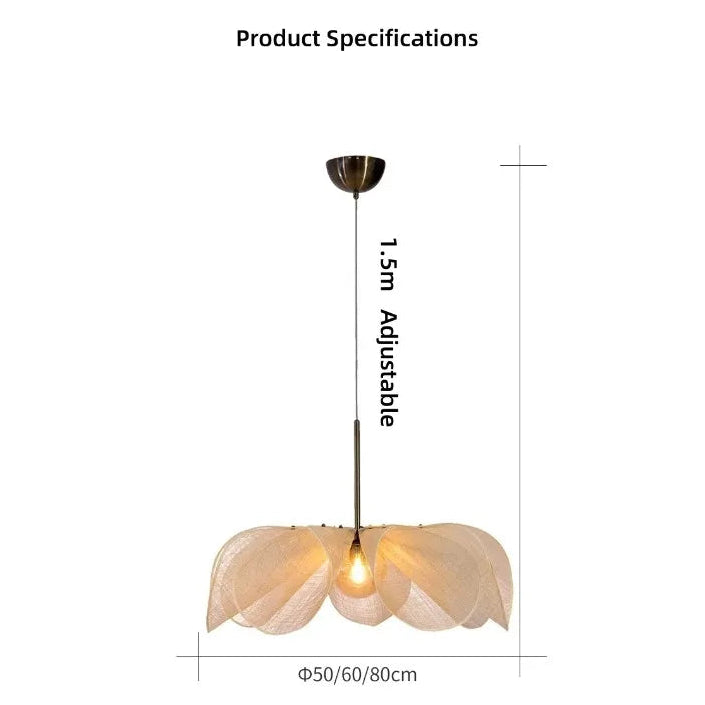Magnolia Cloth Blossom Pendant Lighting