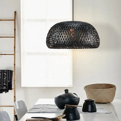 Scandinavian minimalist dark pendant light for contemporary dining rooms