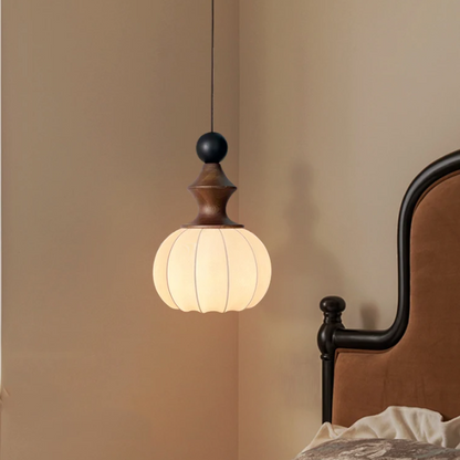 Sculptural lighting in Modern style, featuring Wood Mix Cloth material, ideal for Art room decor, providing ambient and task lighting.