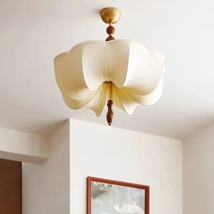 Sculptural lighting in Nordic style, featuring Wood Mix Cloth, ideal for Resort lighting