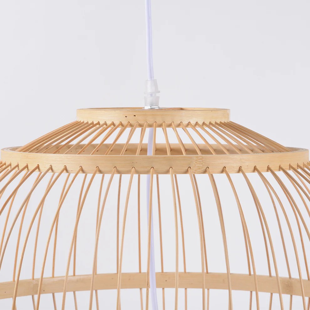 Sustainable natural fiber sphere pendant light for eco-friendly home decor