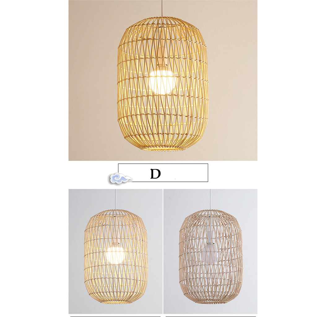 Sustainable natural rattan chandelier collection for eco-friendly home styling