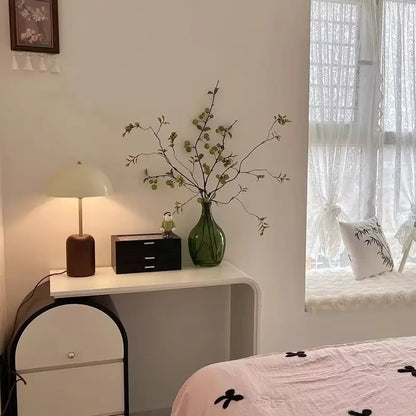Bedside Nightstand Wood and Metal Table Lamp providing Focused Soft Light for Sleeping Areas