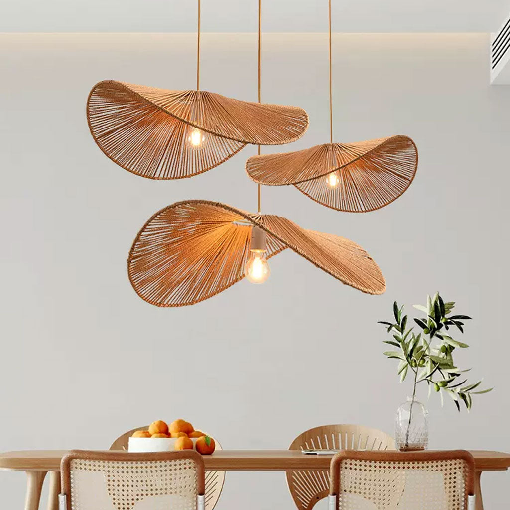 Coastal Vibe Rattan Basket Pendant Light