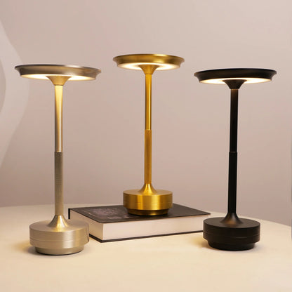 Outdoor Patio Dining Wireless Metal Lamp for Alfresco Evening Gatherings
