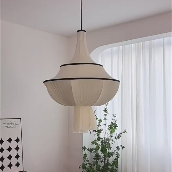 Pendant light in Scandinavian style, featuring Fabric material, perfect for Decor lighting, ideal for ambient and mood lighting.